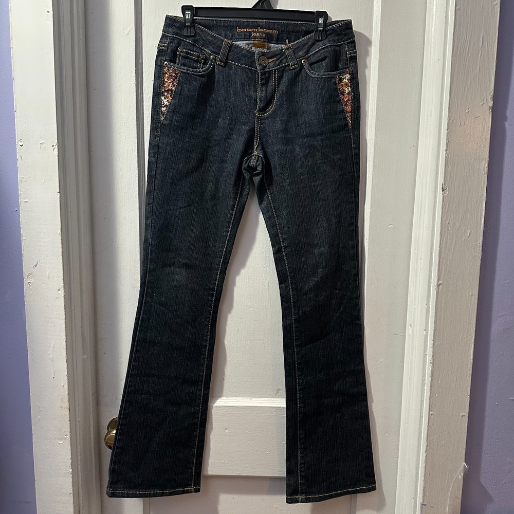 Boom Boom Jeans Dark Denim Bootcut Jeans in 7